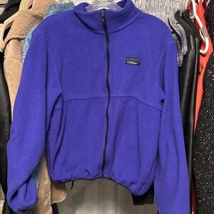 Vintage L.L. Bean Royal Blue/Purpleish Fleece Jacket